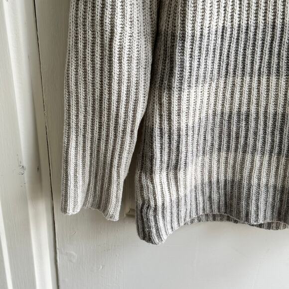 Vince Wool Cashmere Striped Ribbed Sweater - Picture 5 of 8